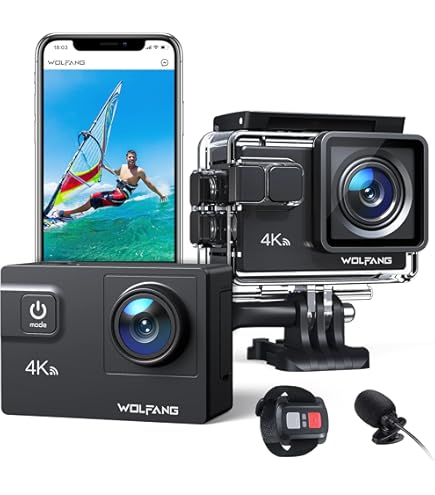 4Kアクションカメラ Amazon | Apexcam アクションカメラ 4K 2000万画素 WiFi搭載 40M